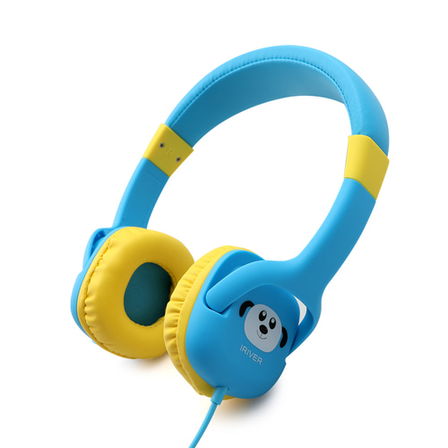 [미사용 리퍼] 아이리버 청력보호 인강 어린이 헤드셋(블루)