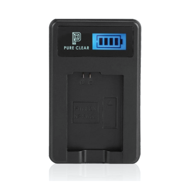 [S급 리퍼] 퓨어클리어 소니 NP-FR1 LCD 싱글 USB 호환충전기